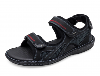 Men Sandals SKA-19 Black Nubuck (Oiled)